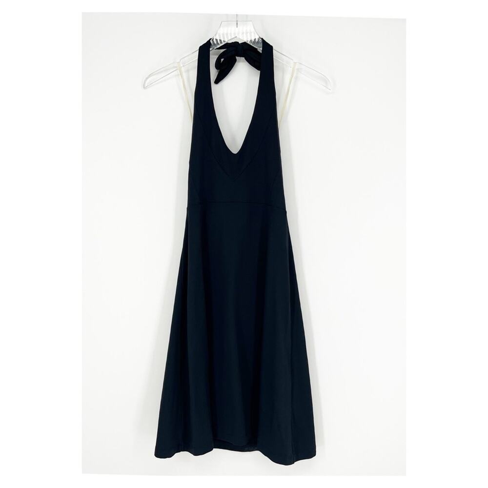 Patagonia‎ Iliana Halter Knee Length Dress XS Black - Picture 2 of 7